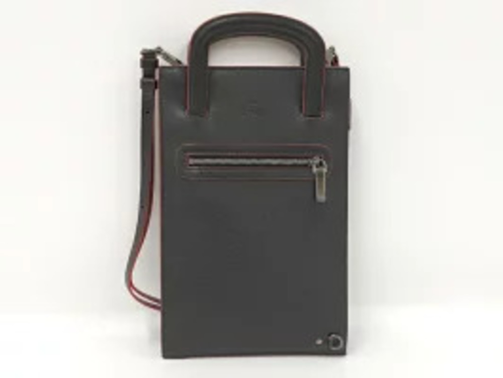 Christian Louboutin Trick Black Track Handbag Leather Studded
